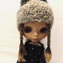 ＊＊Blytheアウトフィット　 ニット帽子＆ワンピ　セットアップ**　№38