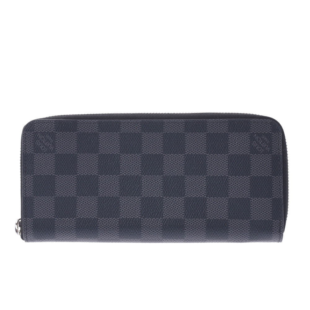 LOUIS VUITTON ルイヴィトン グラフィット ジッピーウォレットヴェルティカル 黒/グレー N63095 メンズ ダミエグラフィットキャンバス 長財布 新同 中古 