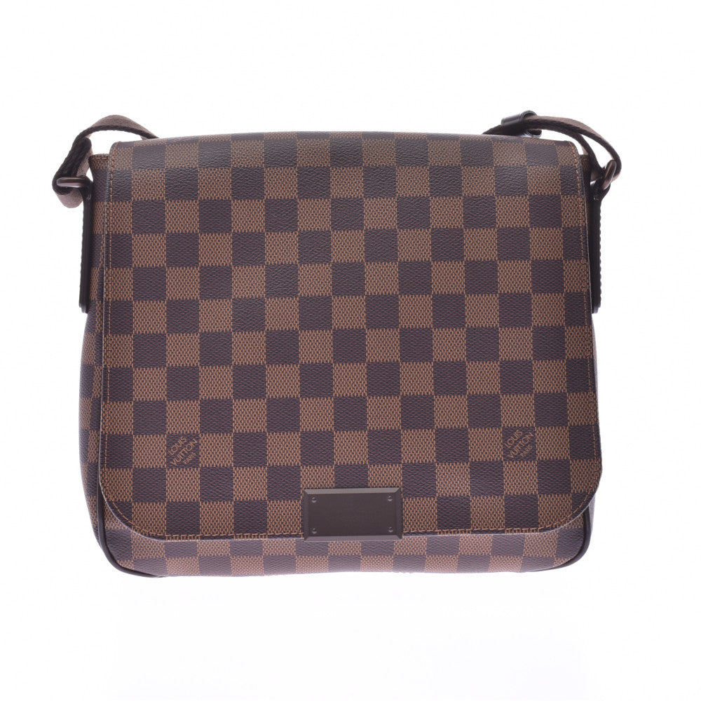 LOUIS VUITTON ルイヴィトン ダミエ ディストリクトPM ブラウン N41213 ユニセックス ダミエキャンバス ショルダーバッグ Aランク 中古 