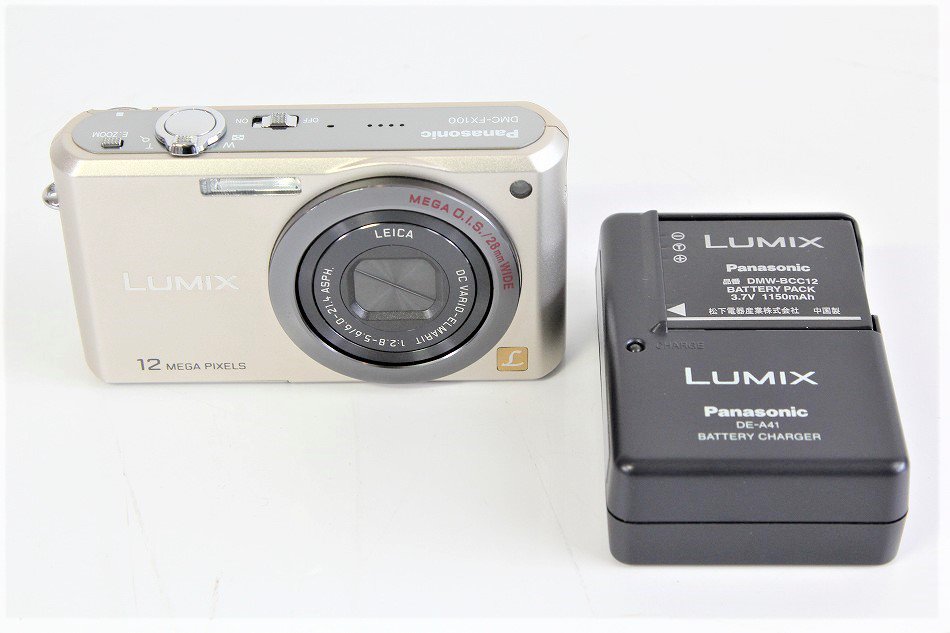 Panasonic デジタルカメラ LUMIX (ルミックス) FX100 ゴールド DMC-FX100-N 【中古品】