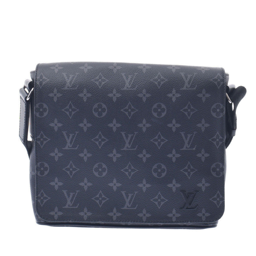 LOUIS VUITTON ルイヴィトン モノグラム エクリプス ディストリクトPM 黒/グレー M44000 メンズ モノグラムエクリプスキャンバス ショルダーバッグ Aランク 中古 