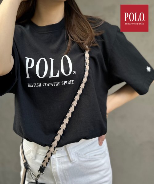 ◎別注コラボアイテム◎【POLO BCS / ポロ・ビーシーエス】USコットン オーバーサイズ POLO ロゴプリントT ユニセックス 半袖 クルーネック