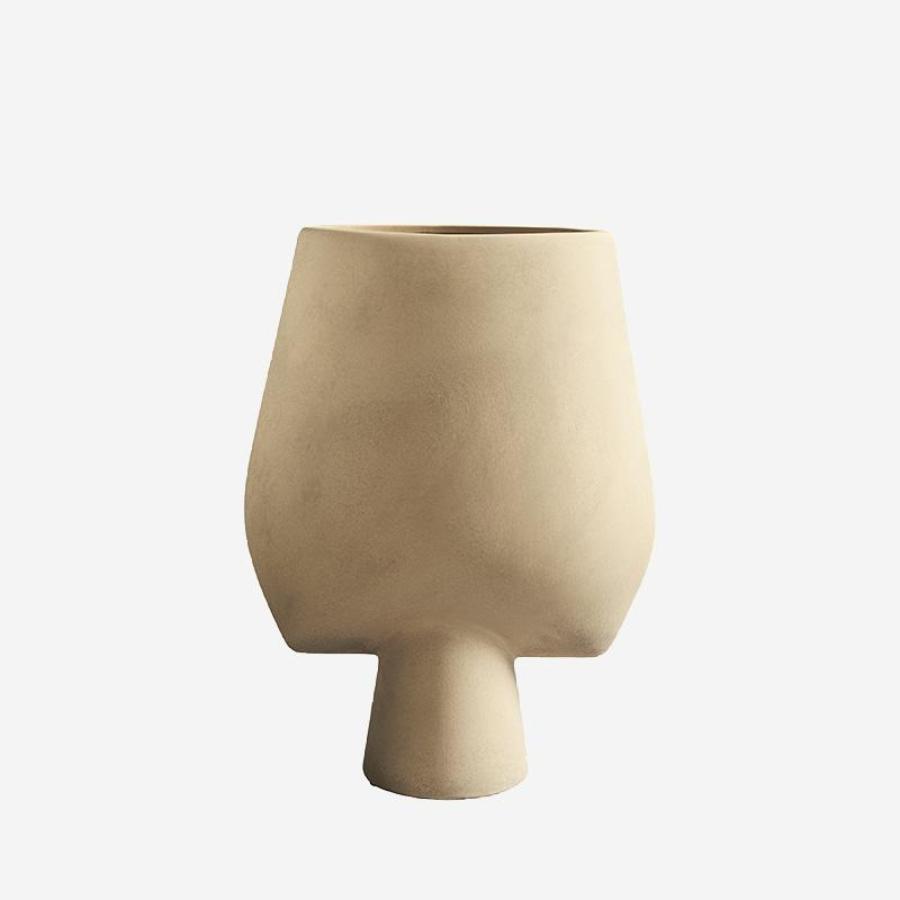 101 COPENHAGEN | Sphere Square Vase Big Sand