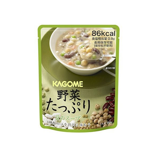 カゴメ 野菜たっぷり 豆のスープ 160g FCR7897