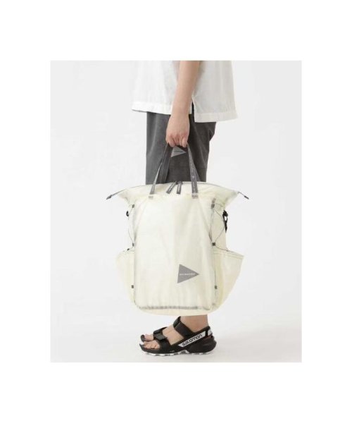 and wander/アンドワンダー　sil tote bag　シルトートバッグ