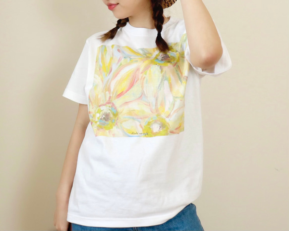 アートを着るＴシャツ  ひまわり