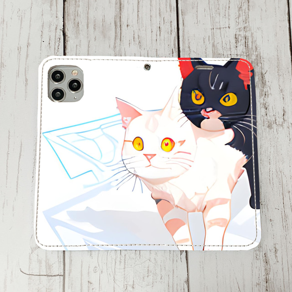 iphoneケース2-5-11 iphone 手帳 ねこ・猫・ネコ 箱2 かわいい アイフォン iface