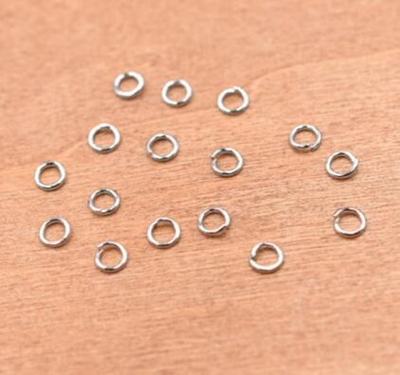 GM-158  150g  丸カン 0.7×4mm アクセサリーパーツ ロジウム 3X【50g】