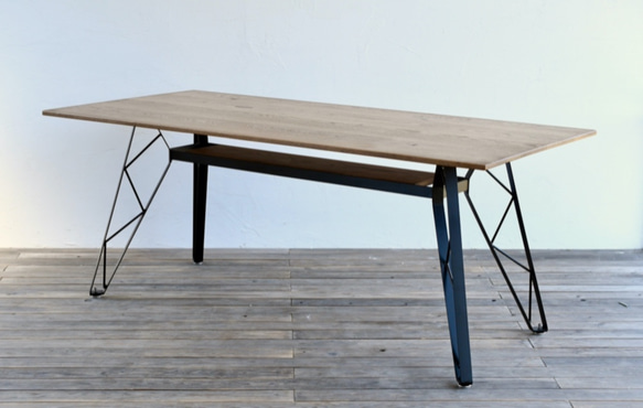 SULKTABLE – truss reg / OAK  　アイアン ダイニングテーブル