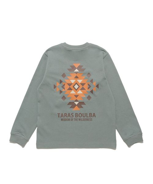 タラスブルバ/ジュニア ヘビーコットンロングTシャツ（幾何学）