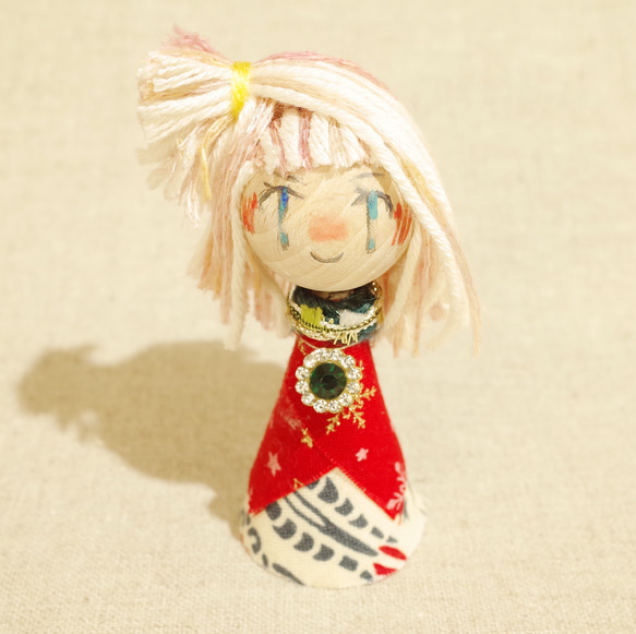 Creema限定 Xmas nollen kokeshi