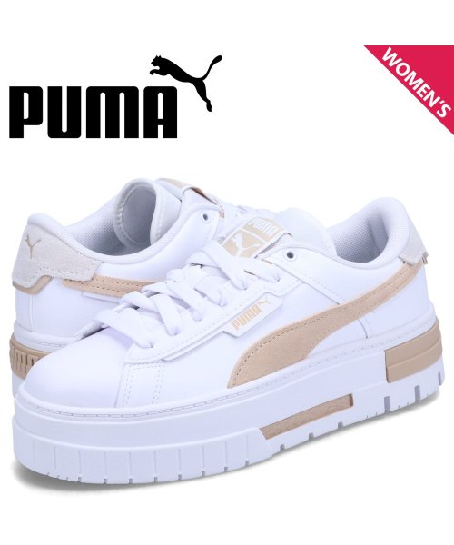 PUMA プーマ スニーカー メイズ クラッシュド ウィメンズ レディース 厚底 MAYZE CRASHED WNS ホワイト 白 392495－05