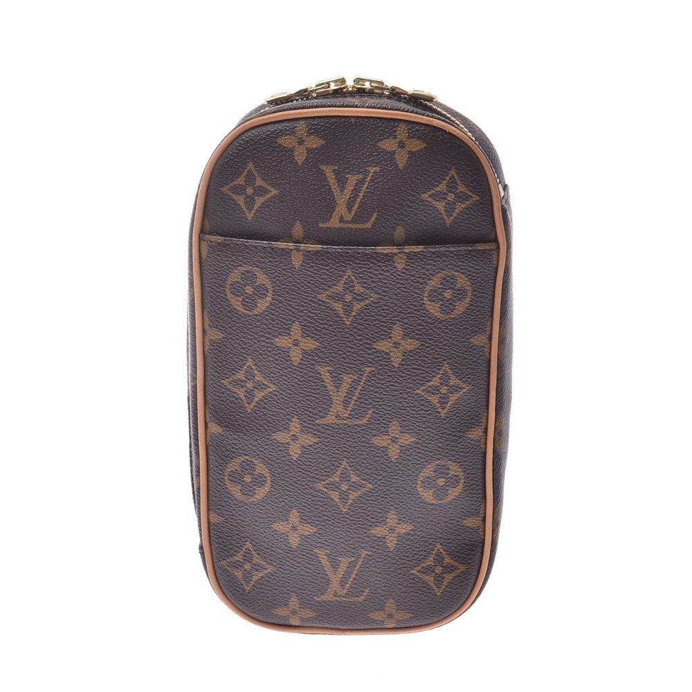 LOUIS VUITTON ルイヴィトンポシェットガンジュ  14145 ブラウン ユニセックス モノグラムキャンバス ボディバッグ M51870  中古