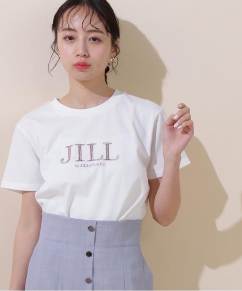 オーガニック刺繍ロゴTシャツ　WEB限定カラー:アカロゴ