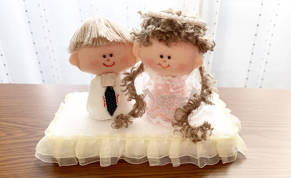 *.＊Wedding Dole*.＊ 置物✽結婚式✽カップル✽置物✽人形✽プチギフト✽女の子✽男の子✽