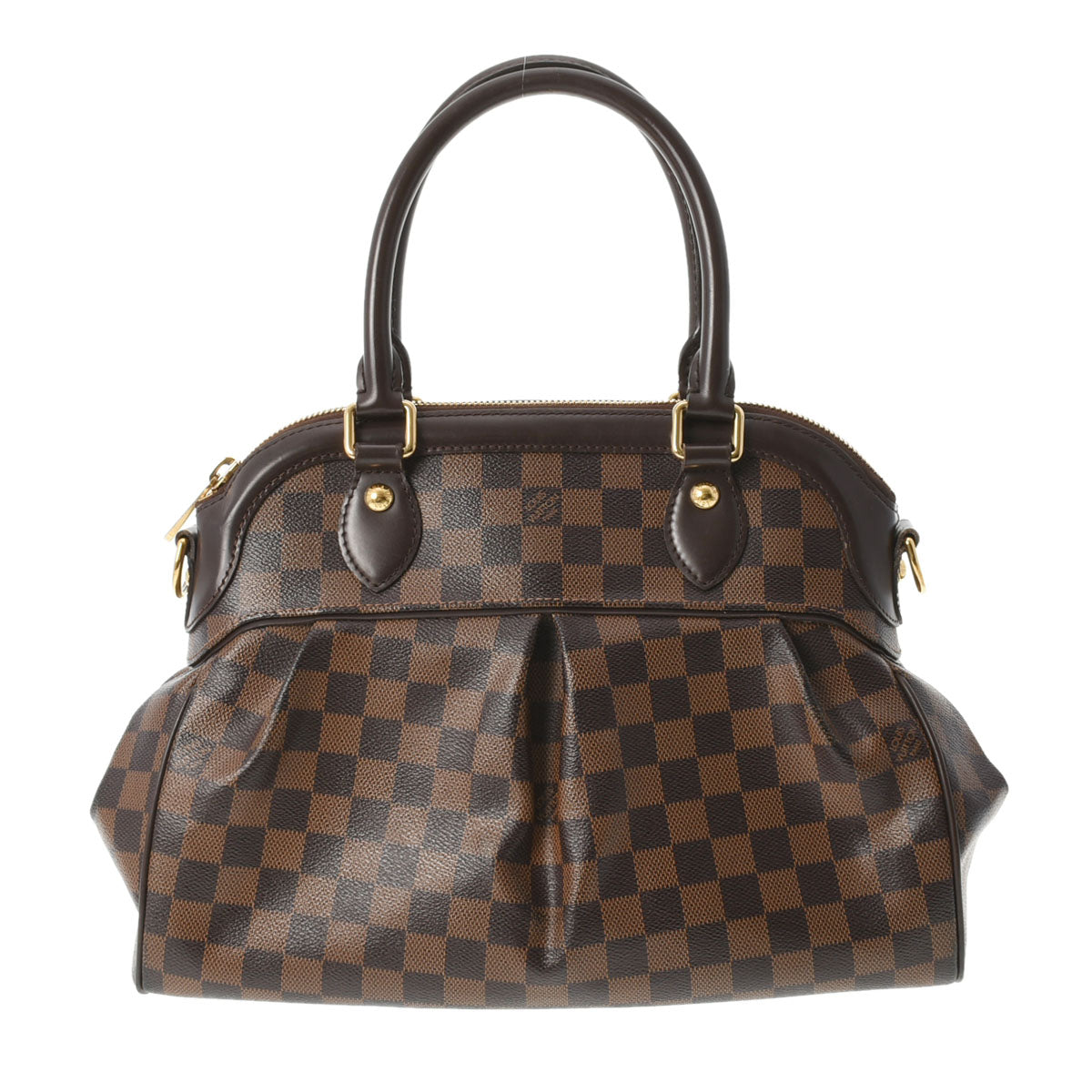 LOUIS VUITTON ルイヴィトン ダミエ トレヴィPM ブラウン N51997 レディース ダミエキャンバス 2WAYバッグ Bランク 中古 