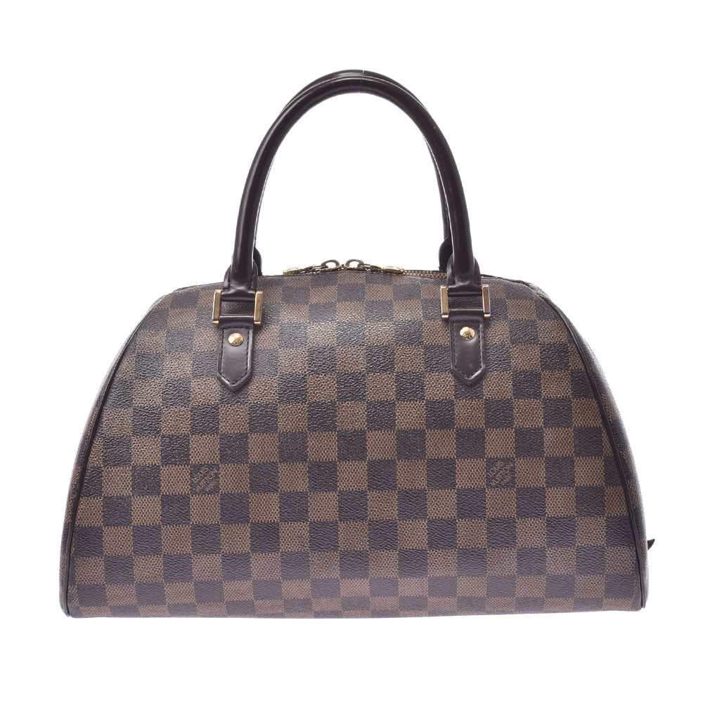 LOUIS VUITTON ルイヴィトン ダミエ リベラ MM ブラウン N41434 レディース ダミエキャンバス ハンドバッグ Aランク 中古 