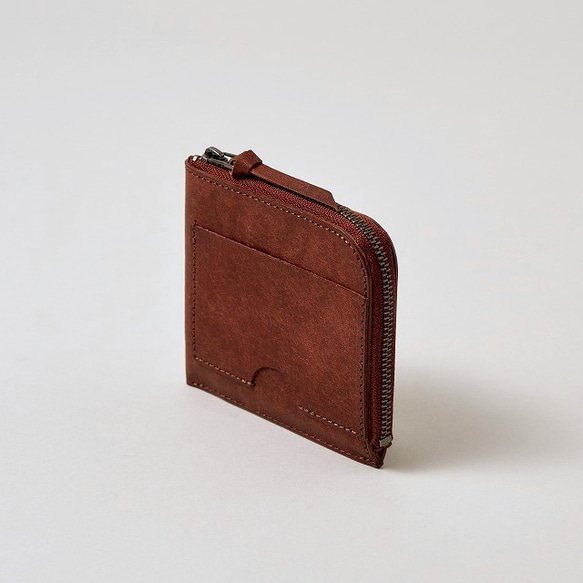 薄くて小さいお財布 / Compact Wallet Half *Brick Red