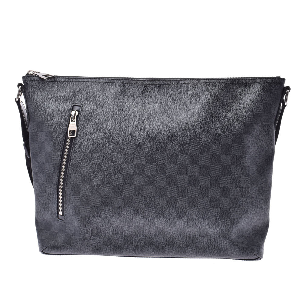 LOUIS VUITTON ルイヴィトン ダミエ グラフィット ミックMM 黒/グレー系 N41106 メンズ ダミエグラフィットキャンバス ショルダーバッグ ABランク 中古 