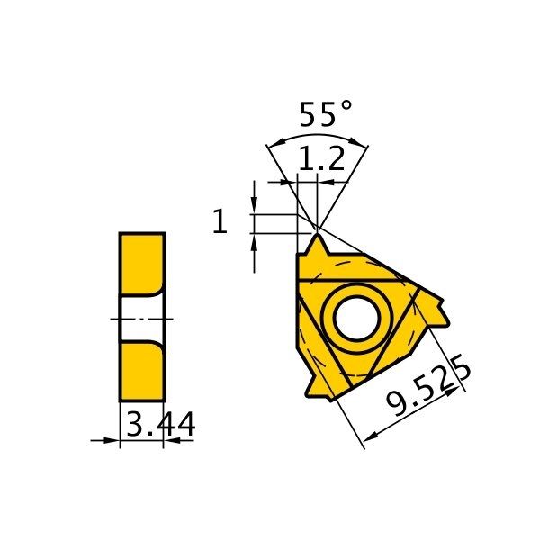 三菱マテリアル インサート MMT16ER140BSPT VP10MF 1セット(5PC)（直送品）