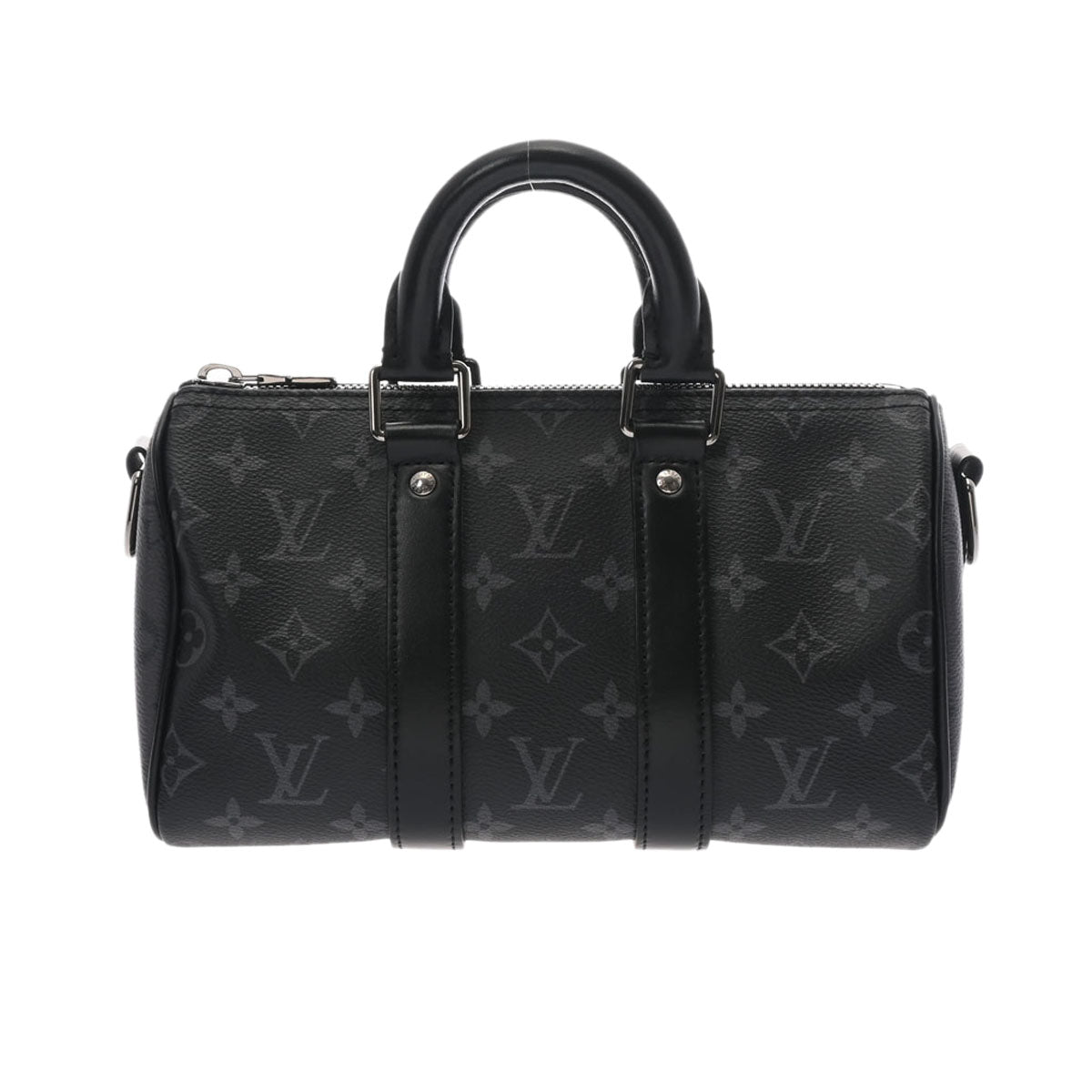 LOUIS VUITTON ルイヴィトン モノグラムエクリプス キーポルバンドリエール 25 ブラック M46271 メンズ モノグラムエクリプスキャンバス ボストンバッグ Aランク 中古 