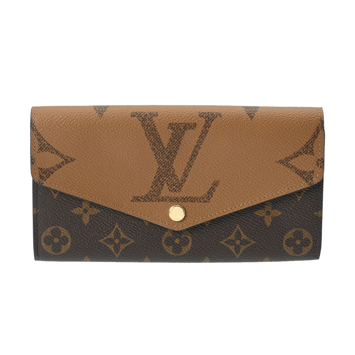 LOUIS VUITTON ルイヴィトン モノグラムリバース ポルトフォイユ サラ ブラウン M80726 レディース モノグラムキャンバス 長財布 未使用 