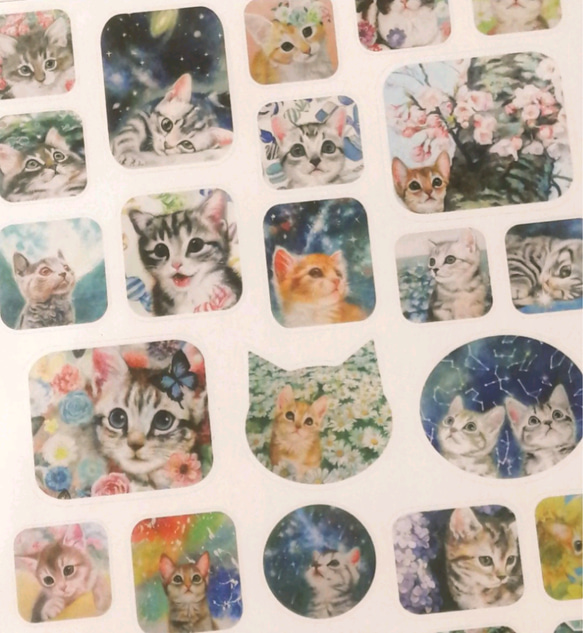 再再再…販☆猫の絵いろいろ☆シールシート30種類