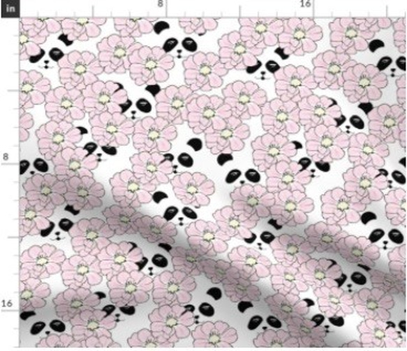 輸入生地 パンダ 動物柄 ハンドメイド素材 生地 布 布地