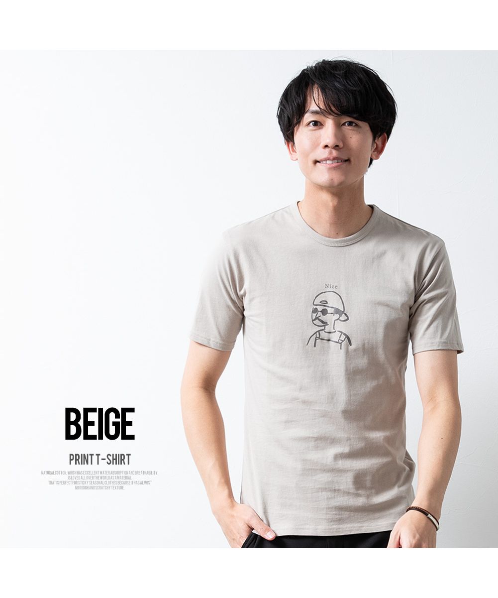 GENELESS/半袖tシャツ メンズ tシャツ 半袖 綿100 プリント Tシャツ 夏 クルーネ･･･