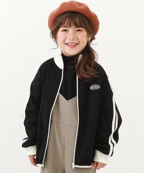 RICH WARM 裏シャギー サイドラインジャケット 子供服 キッズ 男の子 女の子 アウター ジャケット ブルゾン