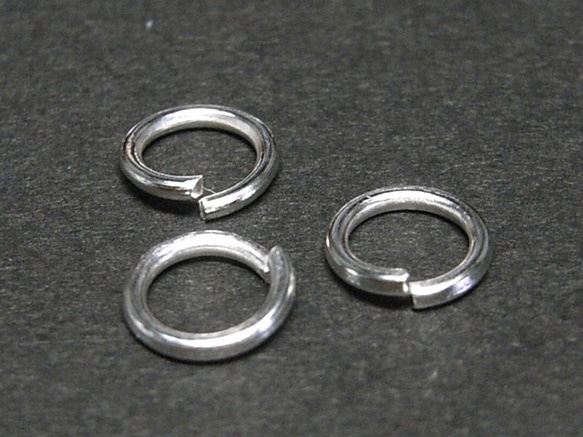 丸カン 古代銀 約0.8×6mm 【約100個入り】6000587