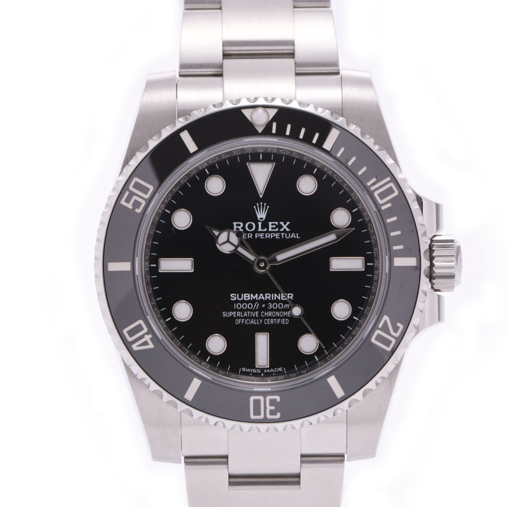 ROLEX ロレックス サブマリーナ 黒ベゼル 114060 メンズ SS 腕時計 自動巻き 黒文字盤 Aランク 中古 