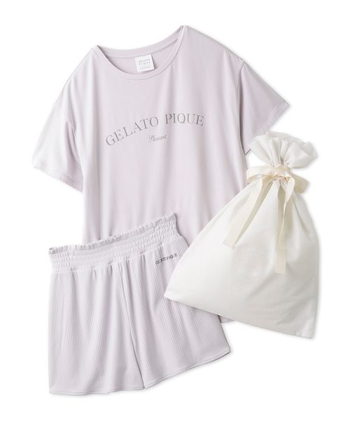 gelato pique/【ラッピング済み】フェミニンロゴTシャツ＆ショートパンツSET