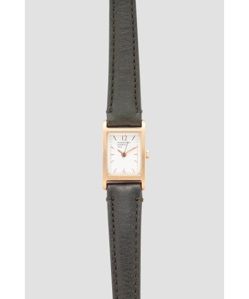 CALF BELT / RECTANGULAR WATCH