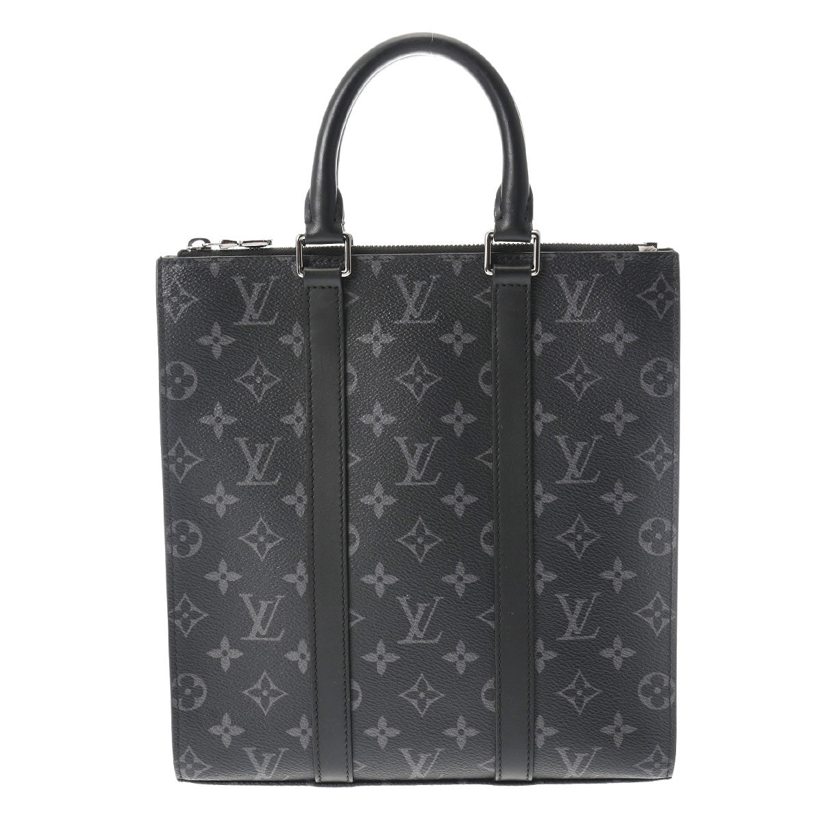 LOUIS VUITTON ルイヴィトン モノグラムエクリプス サックプラ クロス 旧型 黒/グレー M46098 メンズ モノグラムキャンバス 2WAYバッグ Bランク 中古 