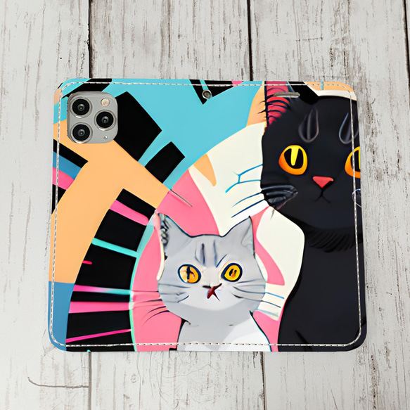 iphoneケース2-5-47 iphone 手帳 ねこ・猫・ネコ 箱4 かわいい アイフォン iface