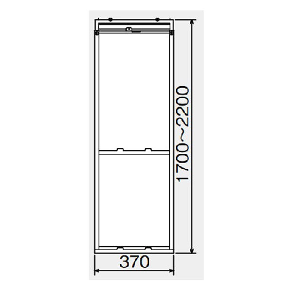 コロナ テラス窓用エアコン取付枠 WT-9L (取付可能窓寸法:高さ170~220cm) 1台（直送品）