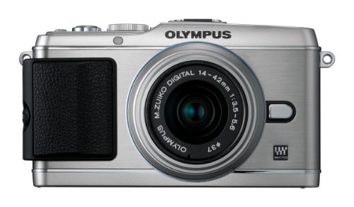 OLYMPUS ミラーレス一眼 PEN E-P3 レンズキット シルバー E-P3 LKIT SLV【中古品】