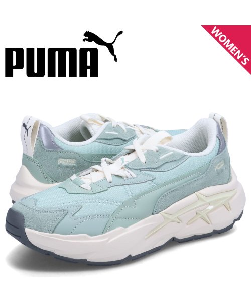 PUMA プーマ スニーカー ウィメンズ スピナ ニトロ トーナル レディース 厚底 SPINA NITRO TONAL WNS ライト ブルー 393782－