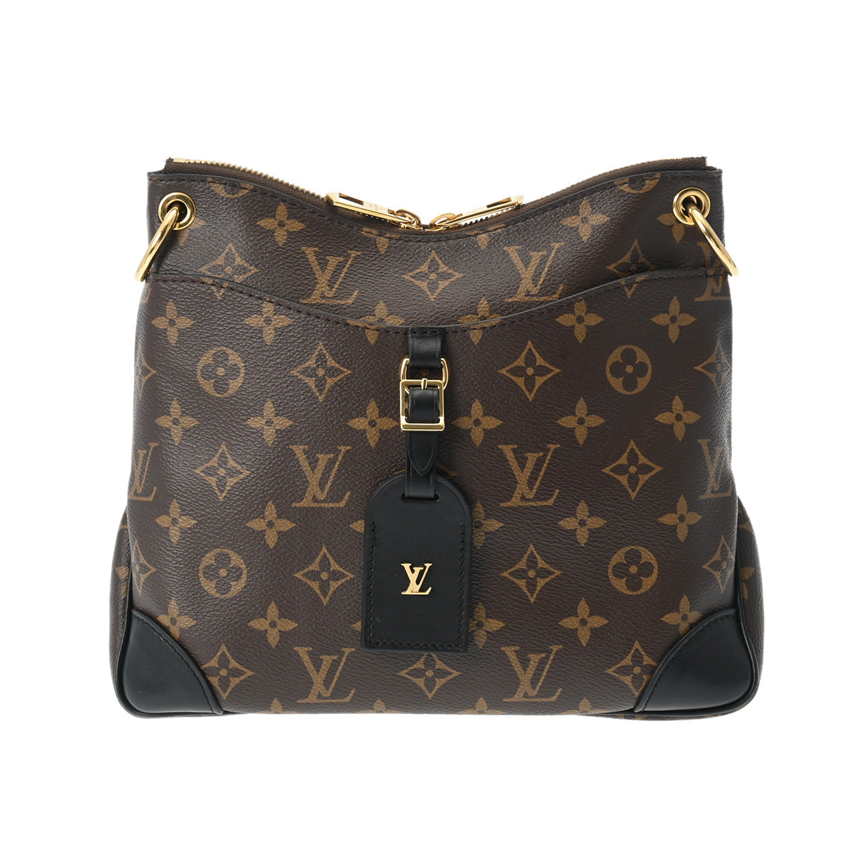 LOUIS VUITTON ルイヴィトン モノグラム オデオンNM PM ブラウン/ノワール M45353 レディース モノグラムキャンバス ショルダーバッグ ABランク 中古 