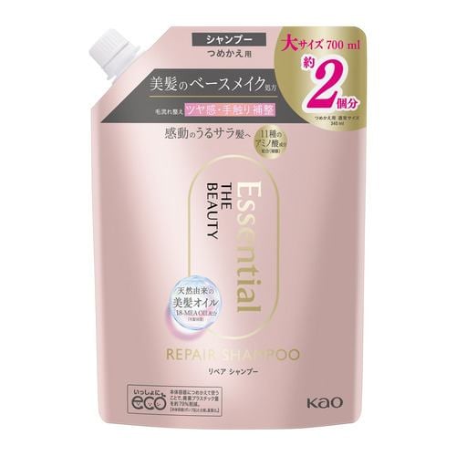 花王 エッセンシャル ザビューティ 髪のキメ美容リペアシャンプー つめかえ用 ７００ｍｌ