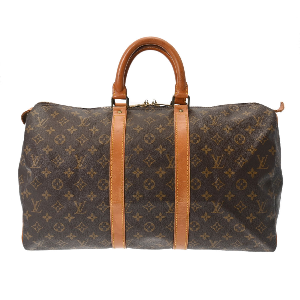 LOUIS VUITTON ルイヴィトン モノグラム キーポル 45 ブラウン M41428 ユニセックス モノグラムキャンバス ボストンバッグ Bランク 中古 