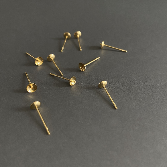 [ 20pcs ] 4mm ピアス 芯立 ポスト サージカルステンレス 金具 postt4