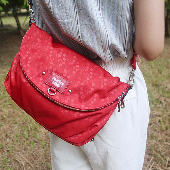 【KOPER】Light Cooked Dance Beauty-Nylon 3-Purpose Bag ワインレッド（台湾製）