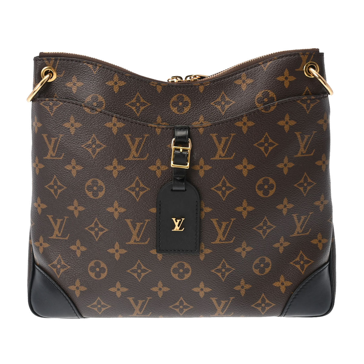 LOUIS VUITTON ルイヴィトン モノグラム オデオンNM MM ブラウン/黒 M45352 レディース モノグラムキャンバス ショルダーバッグ ABランク 中古 