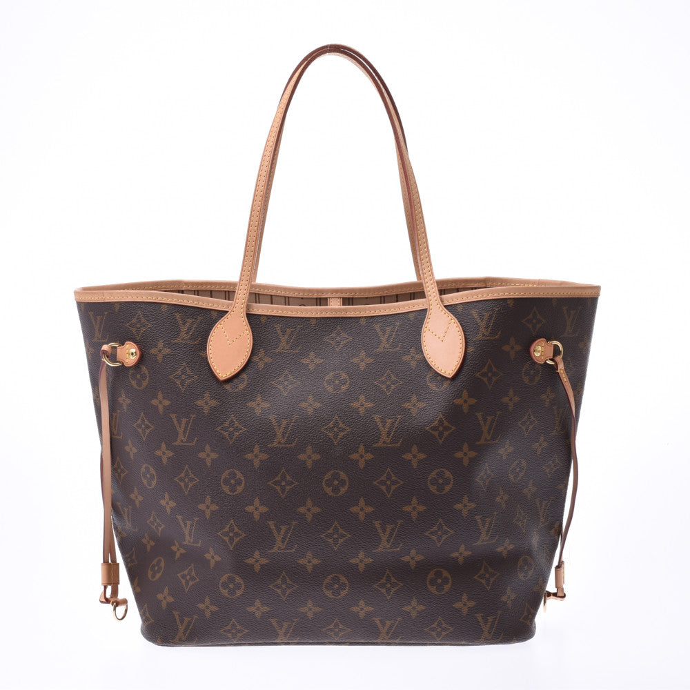 LOUIS VUITTON ルイヴィトン モノグラム ネヴァーフルMM ブラウン M40156 ユニセックス モノグラムキャンバス レザー トートバッグ ABランク 中古 