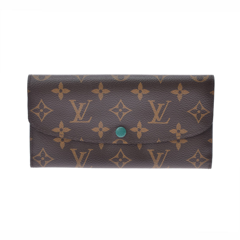 LOUIS VUITTON ルイヴィトン モノグラム ポルトフォイユ エミリー ヴェール M60137 ユニセックス モノグラムキャンバス 長財布 Bランク 中古 