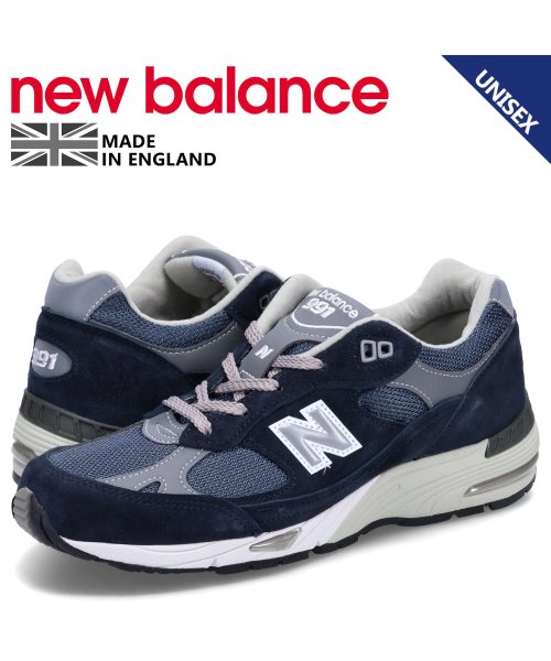 ニューバランス new balance 991 スニーカー メンズ レディース Bワイズ MADE IN UK ネイビー W991NV