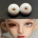 【12mm14mm16mm18mm】 ドールアイ ハンドメイドドール bjd 目 オビツ11 アイサイズ14/5 -4807