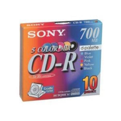 ソニー 10CDQ80EXC 1~48倍速対応 データ用CD-Rメディア (700MB・10枚)